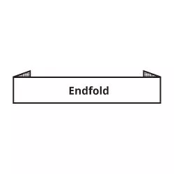 Endfold (omgevouwen uiteinden)