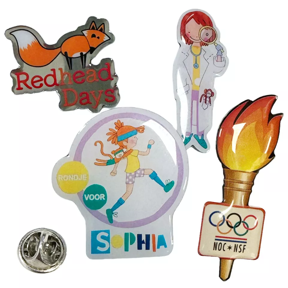 Metalen Pin Eigen Vorm - Full Colour