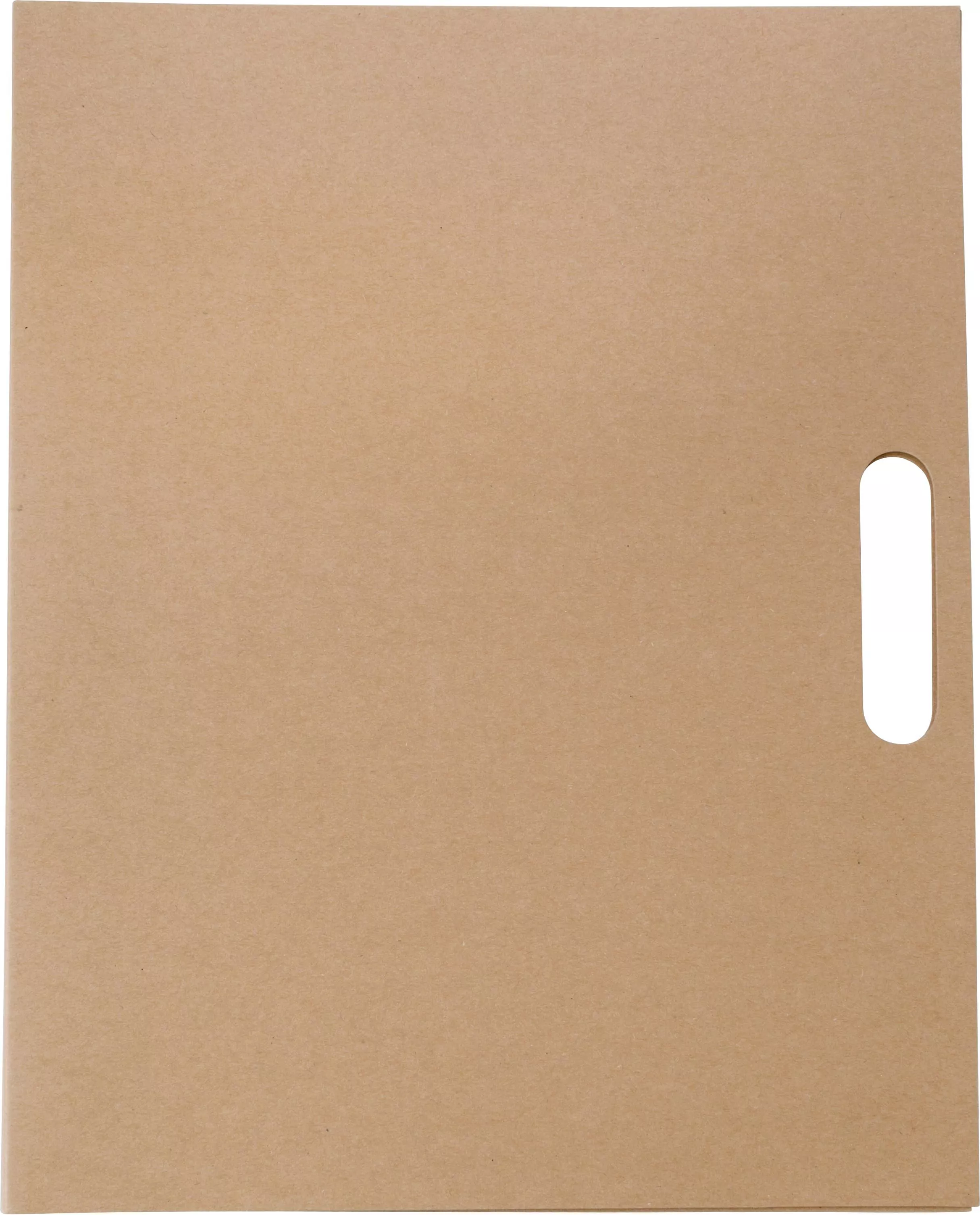 Kartonnen schrijfmap met memo's Charlie