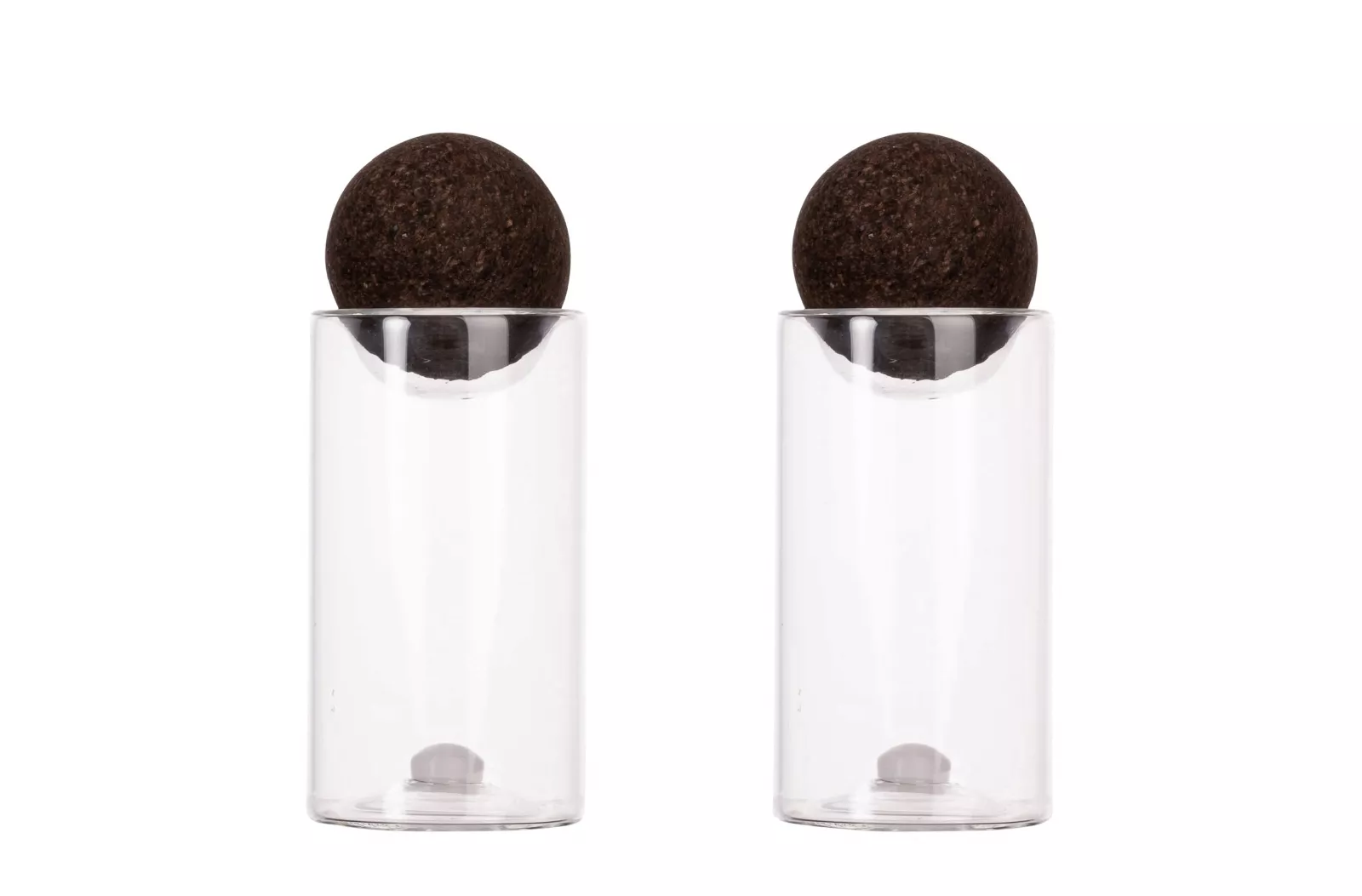 Sagaform Nature zout/peper potjes met kurkstoppers 2 st.