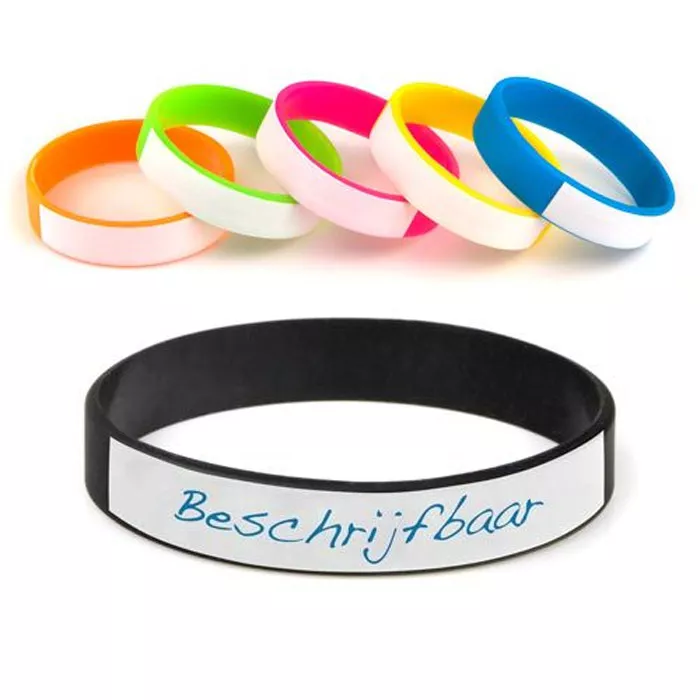 Beschrijfbare Siliconen Polsbandjes