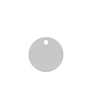 Zonder hanger, met stansgat