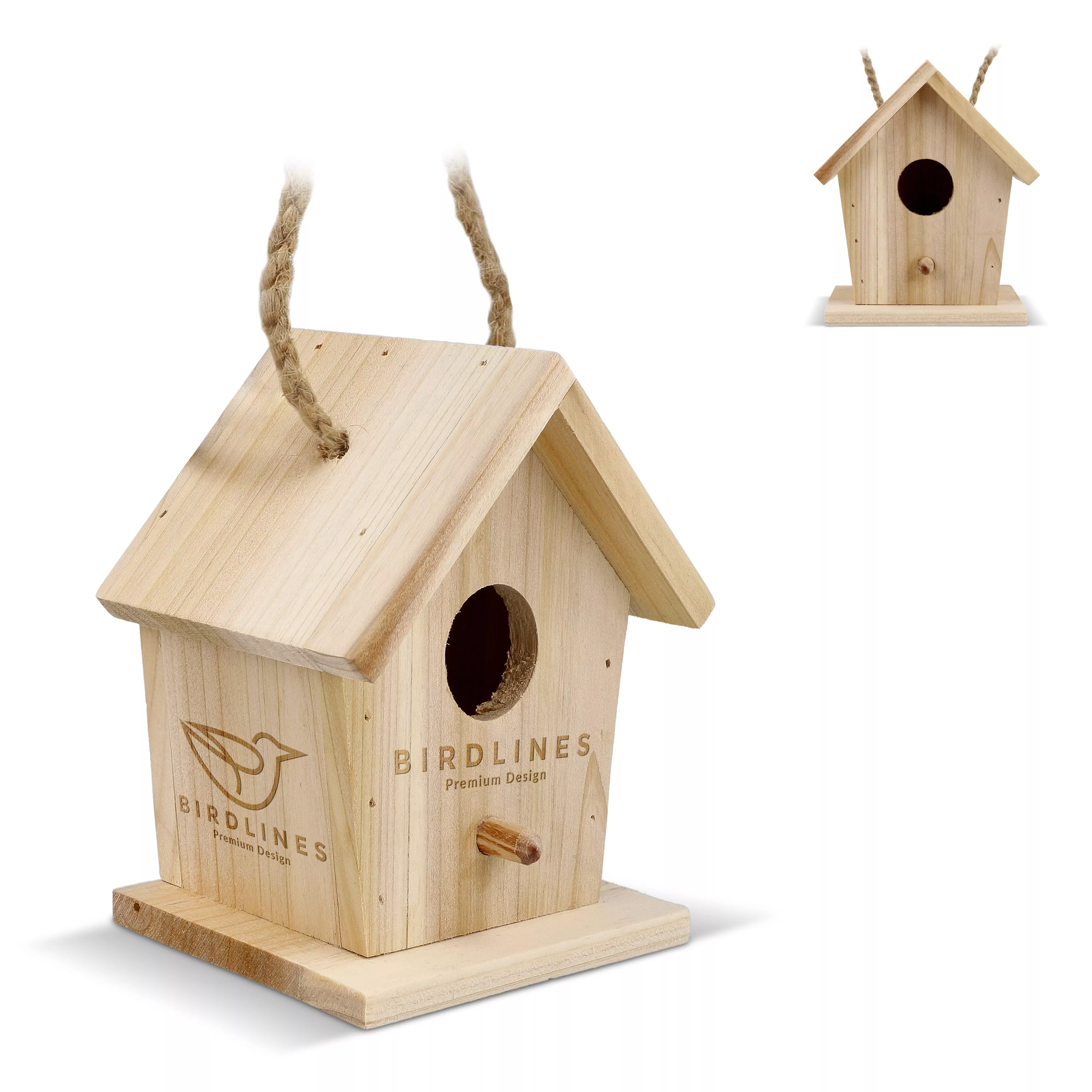 Klein vogelhuisje van FSC-hout