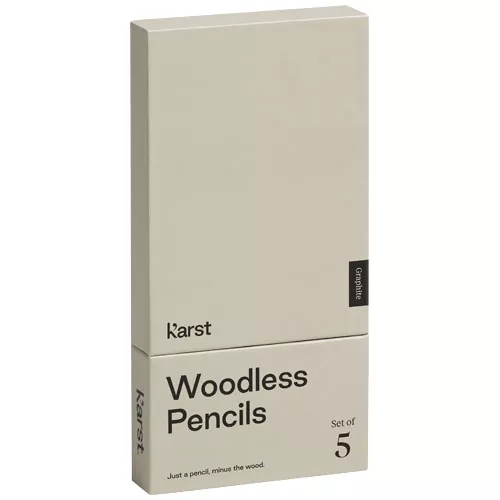 Karst® verpakking met 5 houtloze grafietpotloden 2B