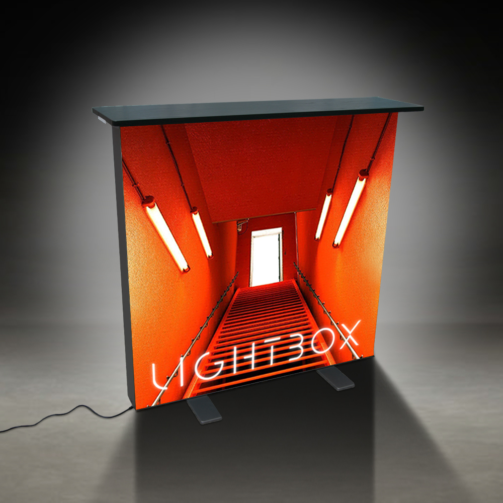 Led Counter Box Lightbox LED Counter €335 | Counter met LED verlichting | Expofit.nl