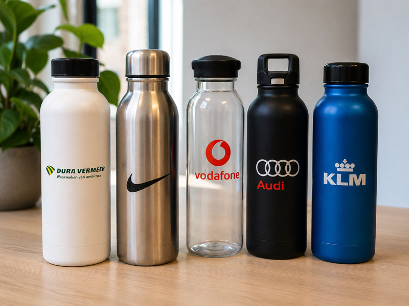 Drinkflessen bedrukken met logo